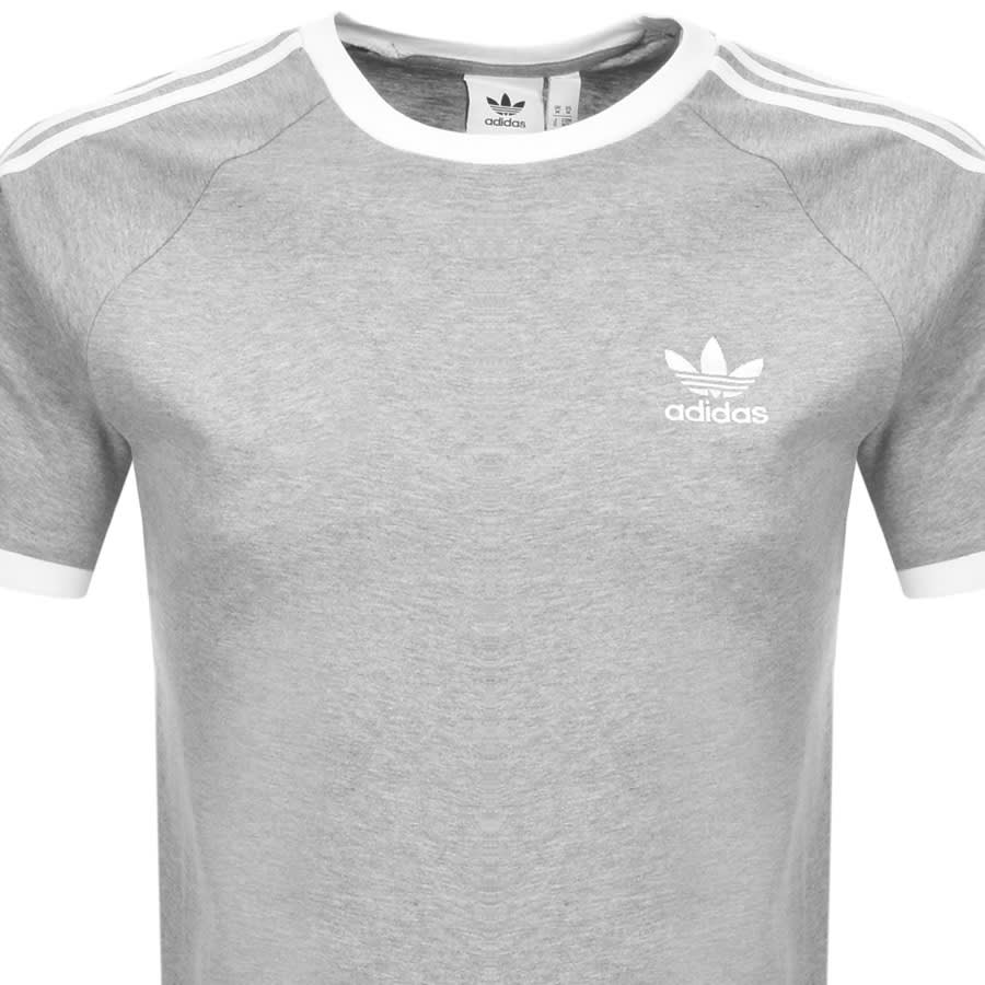 Alternative Image for Productadidas Originals 3 Stripe T Shirt Grey2